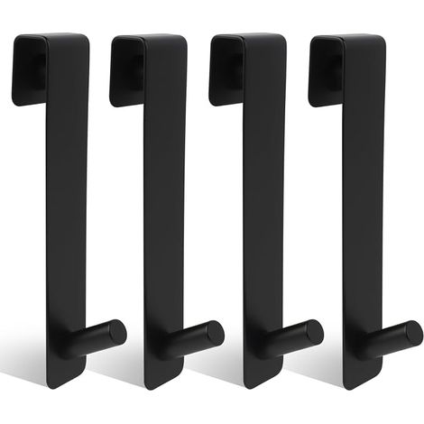 shower hooks, stainless steel, 13.5 cm x 2.2 cm, weight 1000 g, with scratch protection for glass, suitable for glass thickness ≤ 10 mm, ideal as