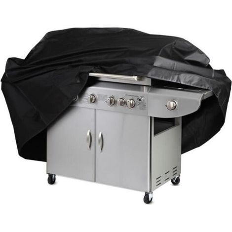 (Noir)Housse de Protection pour Barbecue à Gaz - Bâche Imperméable en Tissu d\'Oxford 210D - Noir - XL/170x61x117CM (1/4)