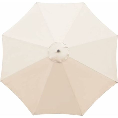 Replacement cover for parasol, 8 ribs, 3 m, waterproof, UV-resistant, replacement fabric - beige (1/5)