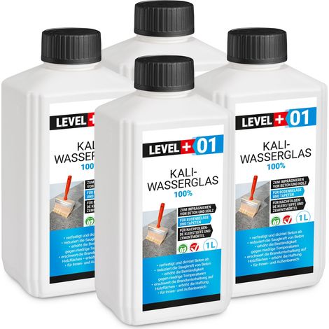 LEVEL+ Kaliwasserglas Unverdünnt Grundierung L+01 - 4L