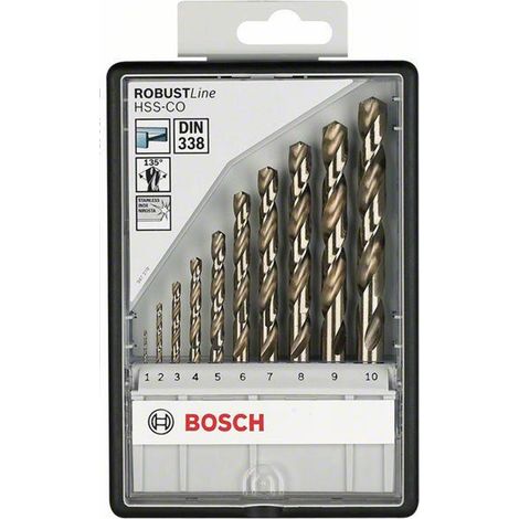 Bosch set PRO Stainless Steel HSS-Co Twist Drill Bit Set 10 pcs 2607019925