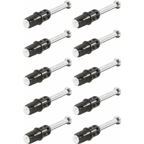 10er-Packung 8 mm x 24 mm Montagedübel – Befestigung für Holzmöbel – Starke und dauerhafte Verbindung – Für Holzstärken ab 15 mm (1/5)