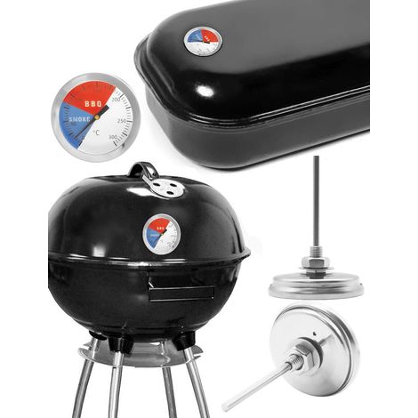 Termometro da cucina analogico per barbecue, affumicatore, pentola, padella, Ø 5,2 cm, 0 °C - 300 °C (1/4)