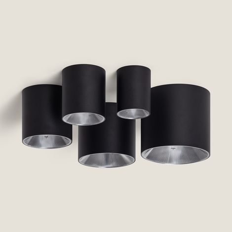 LED Deckenleuchte 30W Rund Syrah Schwarz Wählbar (Warm-Neutral) 2700K - 3300K - 4000K (1/5)