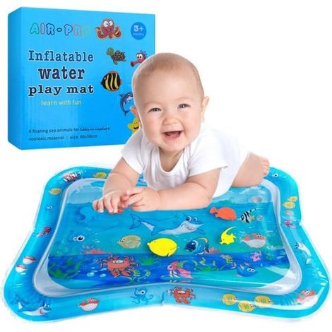 Tapis d\'eau Gonflable de bébé - Swonuk - Dessin océan - Sans BPA et sans phtalates - Bleu - 66 50 cm (1/4)