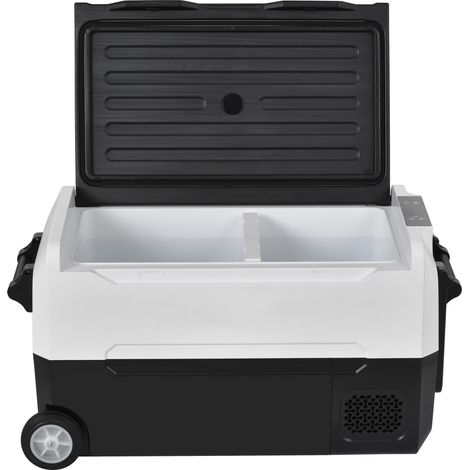 EA35 - glacière portable à compresseur, 31,5 litres, double zone, contrôle APP, 12/24V DC et 100-240V AC pour l'extérieur, les véhicules, le camping, les voyages et la maison. OKWISH (1/5)
