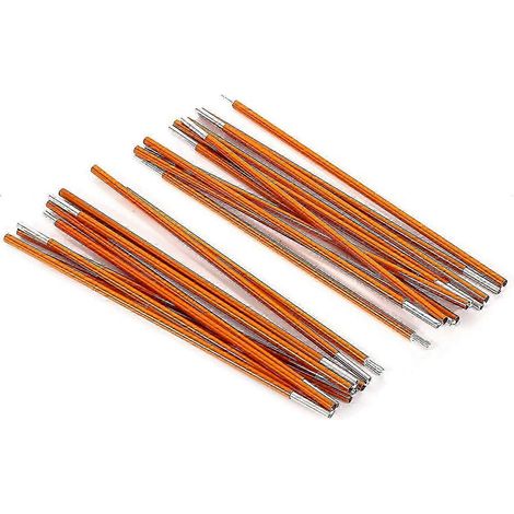 Lot de 2 jeux de mâts de tente à 11 sections — Tiges de support en alliage d'aluminium pour montage de tentes et doubles bâches (Usage extérieur) (1/5)