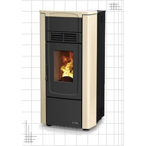 Stufa pellet DALZOT Dal Zotto Gabry Elite Evo Stufa a Pellet 8 Kw Avorio (001281254) (1/3)