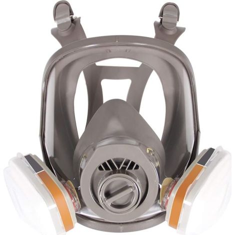 Masque respiratoire intégral 6800, casque de protection pour peinture, vapeurs organiques et poussières, deux types de raccords (1/5)