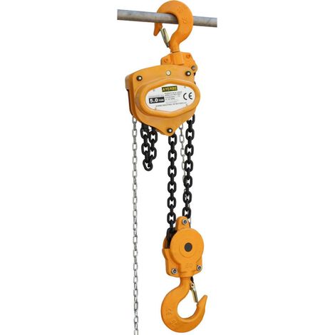 AYERBE - 580345 - Palan pro 500 kg chaîne 6 mm levée 10 m acier (1/2)