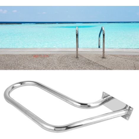 Mainrail pour Escalier de Piscine 304 Acier Inoxydable Épaissi Rail de Sécurité pour Piscines Privées et Publiques