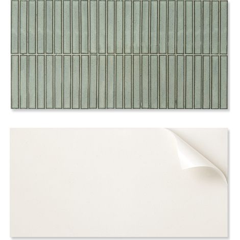 Baldosas de vinilo con dise帽os gr谩ficos para ba帽o, rectangulares, modernas, de 10x40x20 cm.