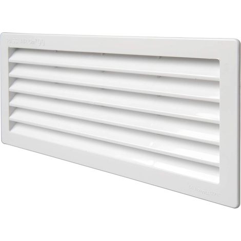 la Ventilazione P252510B Griglia di Ventilazione Rettangolare, Bianco, Dimensioni 254x108 mm (1/5)