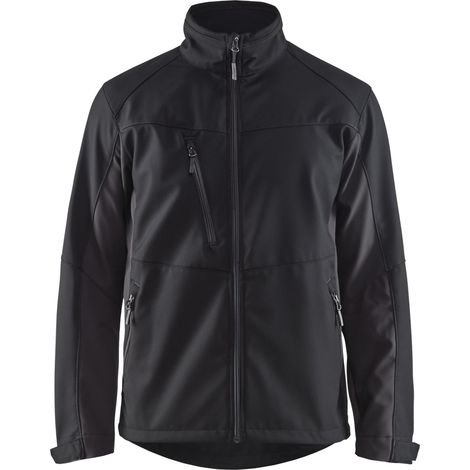 Chaqueta de trabajo softshell 4950 - Negro/Gris oscuro M