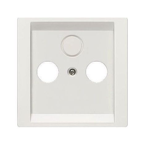 Cache prise TV 2/3 sorties blanc Siemens Delta Style 5TG13380WH