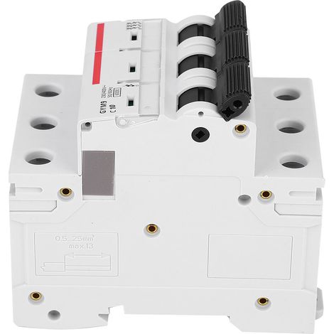 Disjoncteur miniature GYM9-C65 tripolaire 400 V CA haute qualité 10 A (1/5)