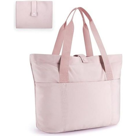 Sac fourre tout pliable pour femme avec fermeture éclair, grand bandoulière les voyages (1/5)