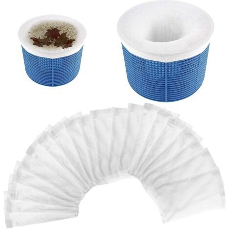 Calze filtranti per piscina, calze skimmer per raccogliere foglie e proteggere la piscina, 20 pezzi (1/5)