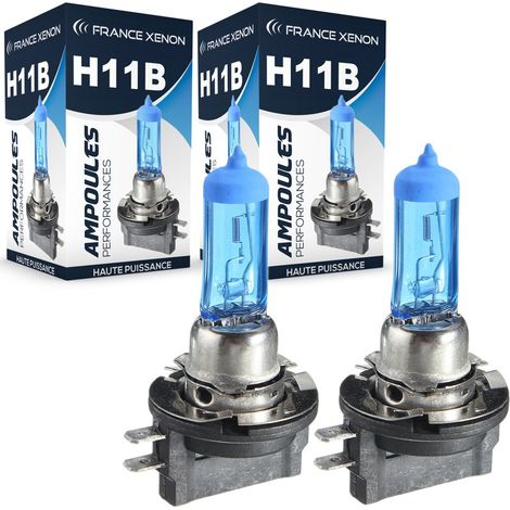 2 x Ampoules H11B 55W Super White - FRANCE-XENON (1/4)