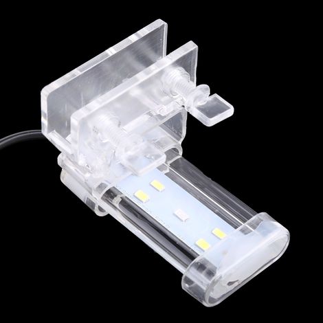 Lampe LED pour aquarium, lumière blanche et bleue, clip réglable, haute luminosité, interrupteur indépendant, faible consommation d'énergie.-AquaForge