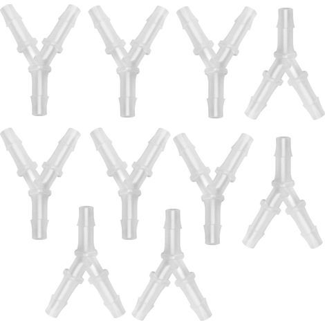 10 Connecteur,Plastique,Y-Type,Raccords,Tuyau,Aquarium (1/5)