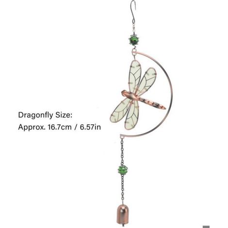 Carillons éoliens libellule imperméables, beaux ornements suspendus en fer mélodieux pour la décoration de la maison (1/5)