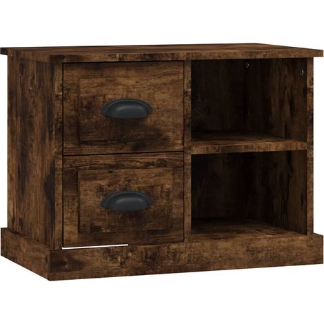 Maison Exclusive - Nachttisch Räuchereiche 60x35,5x45 cm