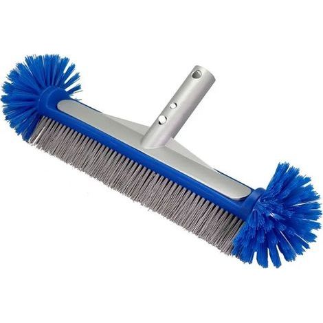 Brosse de piscine à tête ronde, tête de brosse de 17 pouces, 7 rangées de poils durables de qualité supérieure et dos en aluminium renforcé avec EZ-Clip pour le nettoyage des parois, des escaliers et (1/5)