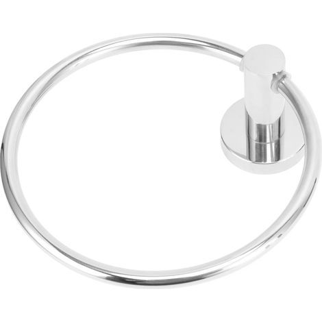 Anneau porte-serviettes, anneau porte-serviettes en acier inoxydable Simple rtro antirouille rsistant la corrosion pour cuisine pour salle de bain(223030 anneau porte-serviettes brillant). (1/5)
