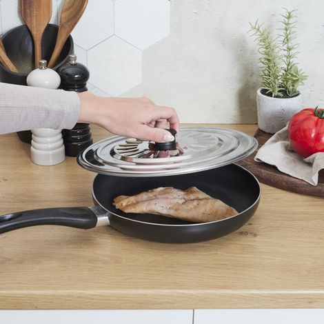Couvercle Casserole Metal Adaptable 20 24 26cm (1/5)