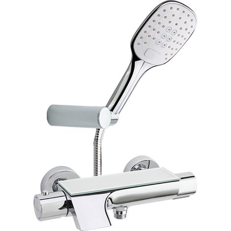 Mitigeur thermostatique bain-douche URBAN CHIC Chromé avec kit douche inclus - 213901K3