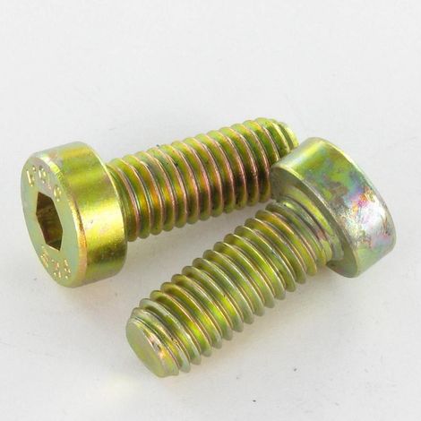 Vis métaux CHC BTR Clé de 2.5 HC2.5 M4X12 Filetage total Classe 10.9 Tête basse Bichromaté-30 pièces