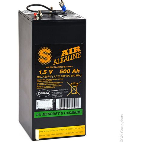 Cegasa - Pile depolarisation air alcaline eZ8 1,5/500 1.5V 500Ah (1/4)