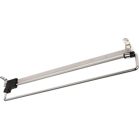 Tringle à vêtements télescopique coulissante, tringle à vêtements pour magasin, armoire, cuisine, salle de bain, bricolage, 350 mm (1/5)