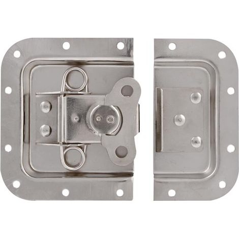 HQ-Power Bloqueo, para estuche de vuelo, 171 x 126 mm, metal, blanco