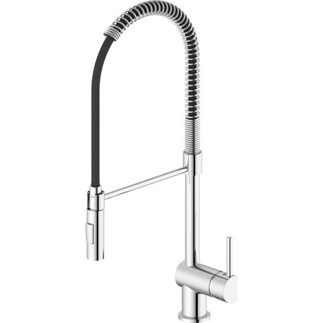 MOOVAN Mitigeur d'évier sur pied avec douche, chromé (1/4)