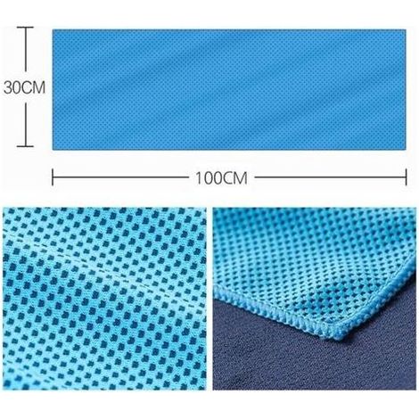 Lot de 4 serviettes rafraîchissantes,serviettes rafraîchissantes en microfibre,serviette rafraîchissante pour le sport,pour le cou (1/3)