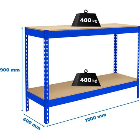 Simonrack Tavolo in metallo blu e legno 877 x 1210 mm
