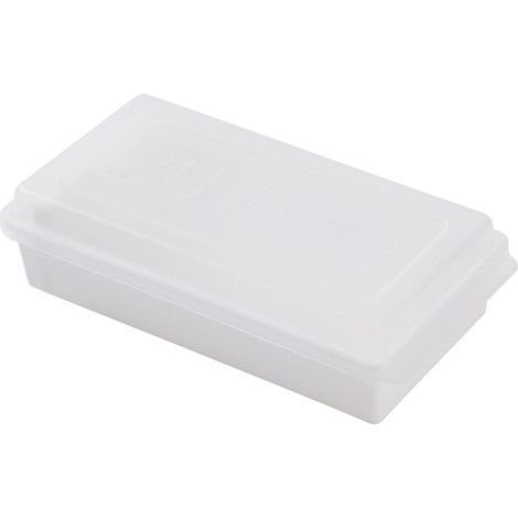Boîte À Beurre - Boîte De Stockage Pour Fromage Avec Couvercle Et Coupe-Beurre Intégré - 16 x 8,2 x 4,5 cm - Blanc - 1 Pièce (1/5)