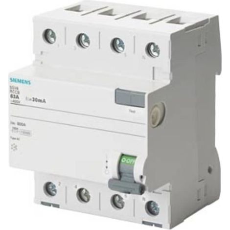 Interruptor diferencial Siemens 5sv4347-0 80A 30mA