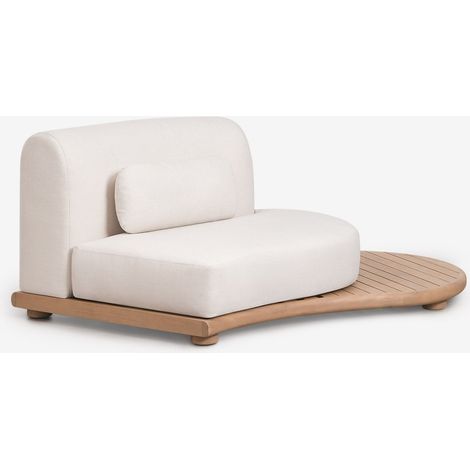 Modulo angolare destro per divano modulare da giardino in legno di acacia Gerard SKLUM (1/5)