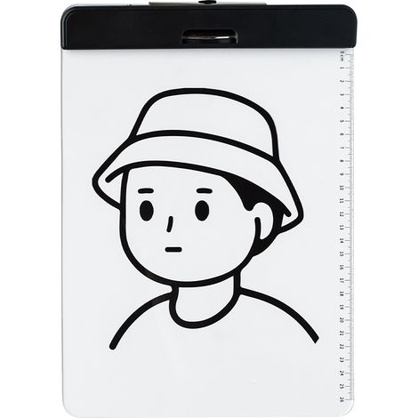 Porte-bloc acrylique transparent classeur organiseur de documents A4 pour étudiants dessin bureau école (1/5)