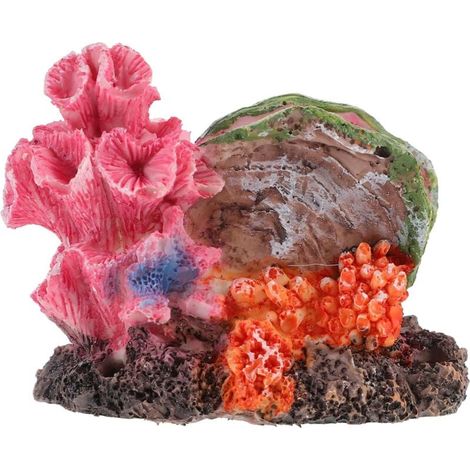 Artificiel Decor Aquarium Decoration Fete Plantes d'aquarium vivantes Aquarium de Pompe à air Ornements de pour Aquarium Accessoire Poisson pour réservoir Moyen (1/4)