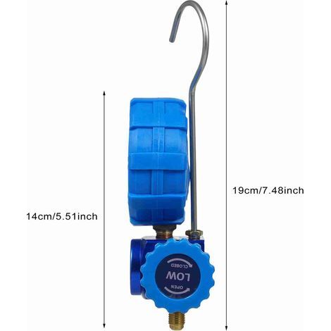 Zoternen Gauge de collecteur unique, jauge de climatisation à l'échelle claire, convient R410A R22 R134A R404A Réfrigérants (1/5)