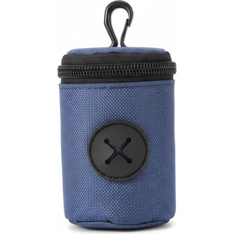 Support de Sac à déjections Canines pour Laisse, Support de Sac à déjections Canines, Distributeur Portables et Facile d'accès avec Crochet pour Laisse, Ceinture ou Dos, Bleu (1/5)