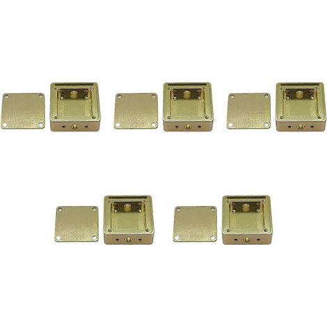Lot de 5 aluminium boîtier Shielding boîtier RF boîtier Electromagnetic Golden Conductive Oxide (1/5)