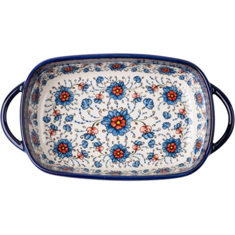 Baking Dish with Double Handle Salad and Rice Bowl Suitable