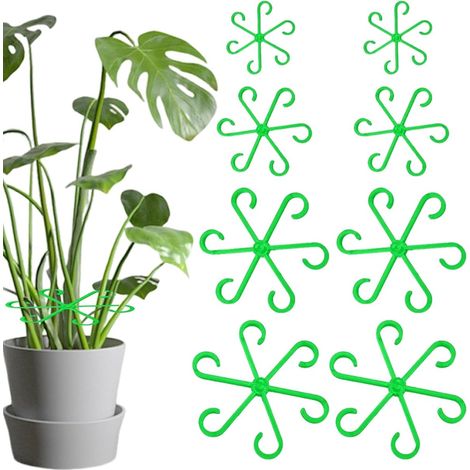 Plant Support - Adjustable Stem Support Rings for Climbing Plants and Monsteras - 4 Sizes (5.8 cm 7.5 cm 10.5 cm 12.5 cm) - Set of 8 (1/5)