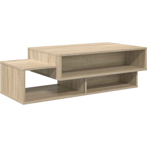 Coffee Table Sonoma Oak 105 x 50 x 32.5 cm Engineered Wood vidaXL