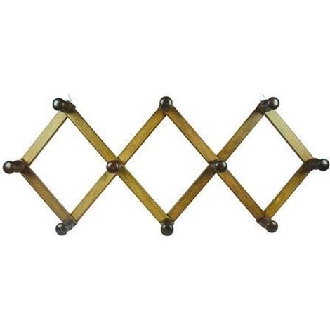 APPENDIABITI ESTENSIBILE IN LEGNO 10 POSTI NOCE - cm.32x79 - FER 322898